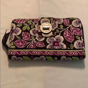 Purple floral Vera Bradley wallet great condition